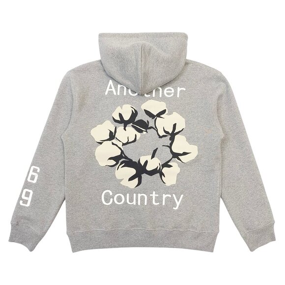 Denim Tears x CPFM Cactus Smiley Hoodie Sweatshirt Grey - Picture 2 of 4